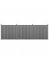 Komplet WPC Havehegn i aluminium og komposit H185 x B562 cm - Grå