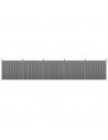 Komplet WPC Havehegn i aluminium og komposit H185 x B932 cm - Grå