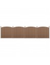 Komplet WPC Havehegn i aluminium og komposit H165 - 185 x B747 cm - Brun