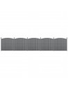 Komplet WPC Havehegn i aluminium og komposit H165 - 185 x B932 cm - Grå