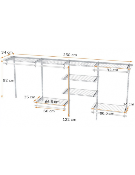 garderobe væg hylder hyldesystem bryggers