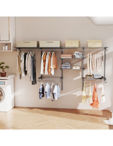 garderobe væg hylder hyldesystem bryggers