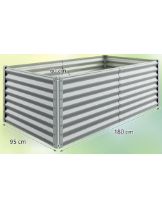 højbed metal grå stål 2