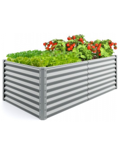 højbed metal grå stål