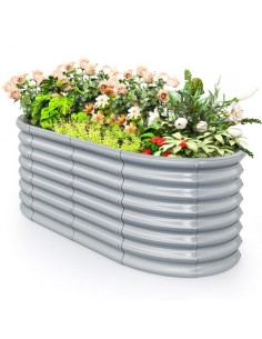 højbed metal grå stål