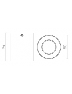 Påbygningsspot GU10 LED Sort 2