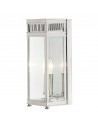 Holborn Udendørs væglampe i messing og glas H31 cm 1 x E14 - Poleret krom/Klar