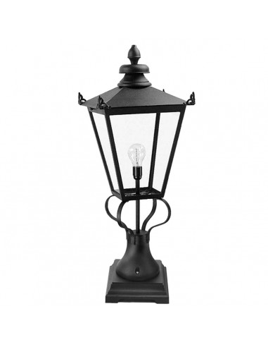 Bedlampe led udendørslamper gammel stil klassiske sokkellamper halvmur