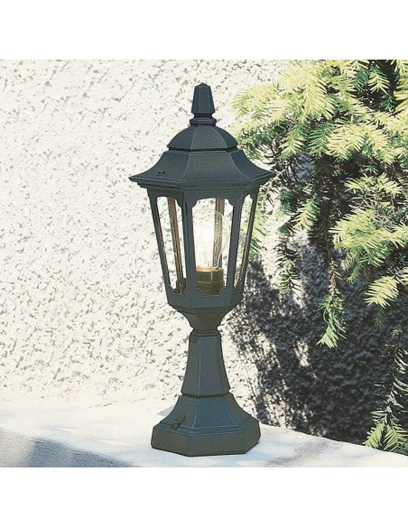 Bedlampe led udendørslamper gammel stil klassiske sokkellamper halvmur