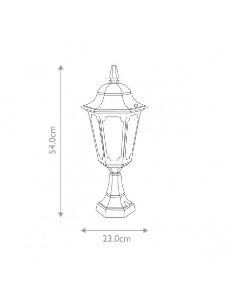 Bedlampe led udendørslamper gammel stil klassiske sokkellamper halvmur