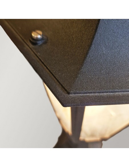 Bedlampe led udendørslamper gammel stil klassiske sokkellamper halvmur