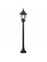 PARISH Udendørs bedlampe i aluminium og glas H95 cm 1 x E27 - Sort/Klart