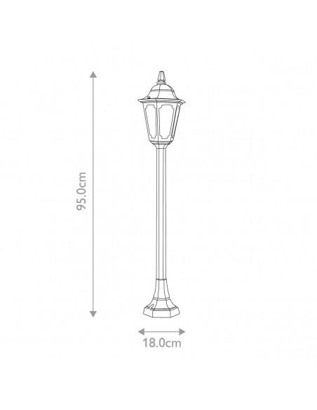 Bedlampe led udendørslamper gammel stil klassiske