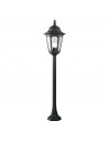 PARISH Udendørs bedlampe i aluminium og glas H104 cm 1 x E27 - Sort/Klart