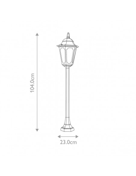 Bedlampe led udendørslamper gammel stil klassiske
