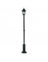 PARISH Udendørs lampemast i aluminium og glas H200 cm 1 x E27 - Sort/Klart