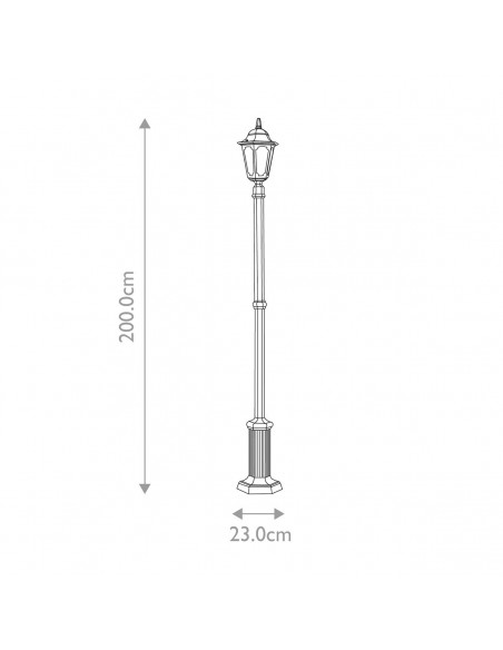 Bedlampe led udendørslamper gammel stil klassiske lampemast