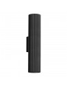 KARBON Up/Down væglampe i aluminium H30 cm 2 x GU10 - Sort