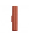 KARBON Up/Down væglampe i aluminium H30 cm 2 x GU10 - Rødorange