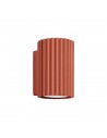 KARBON væglampe i aluminium H10 cm 1 x GU10 - Rødorange