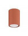 KARBON Påbygningsspot i aluminium Ø6,5 cm 1 x GU10 - Rødorange