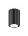 KARBON Påbygningsspot i aluminium Ø6,5 cm 1 x GU10 - Sort