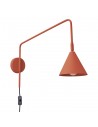 NOX Flex væglampe i aluminium B61 cm 1 x E14 - Rødorange