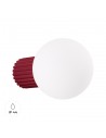 HALO Badeværelseslampe i aluminium og glas Ø12 cm 1 x G9 - Bordeaux/Hvid
