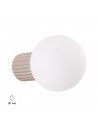 HALO Badeværelseslampe i aluminium og glas Ø12 cm 1 x G9 - Taupe/Hvid