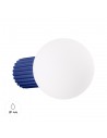 HALO Badeværelseslampe i aluminium og glas Ø12 cm 1 x G9 - Marineblå/Hvid