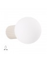 HALO Badeværelseslampe i aluminium og glas Ø12 cm 1 x G9 - Beige/Hvid