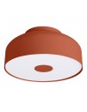 OMIQ Plafond i stål og PVC Ø30 cm 4 x E27 - Rødorange/Mat hvid