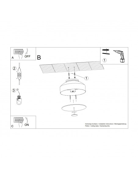 plafond loftlampe rund led belysning