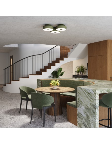 plafond loftlampe rund led belysning