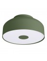 OMIQ Plafond i stål og PVC Ø30 cm 4 x E27 - Olivengrøn/Mat hvid