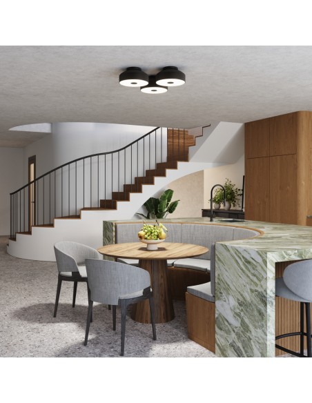 plafond loftlampe rund led belysning