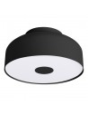 OMIQ Plafond i stål og PVC Ø30 cm 4 x E27 - Sort/Mat hvid