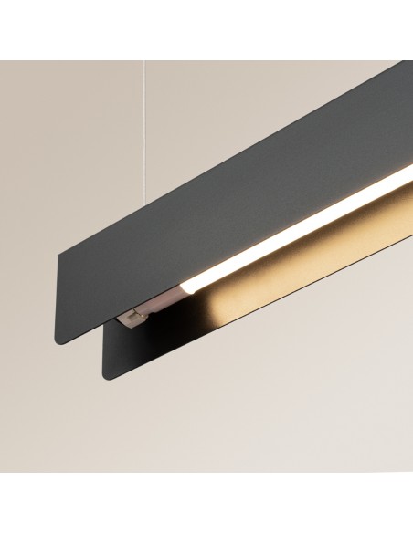 langbordspendel pendel langbord køkkenø loftlampe led sort belysning