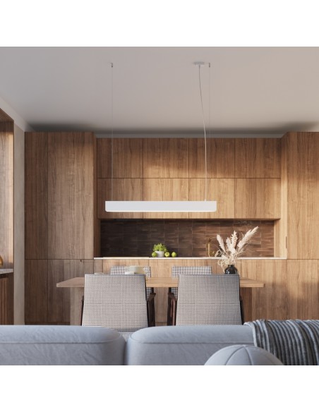 langbordspendel pendel langbord køkkenø loftlampe led sort belysning