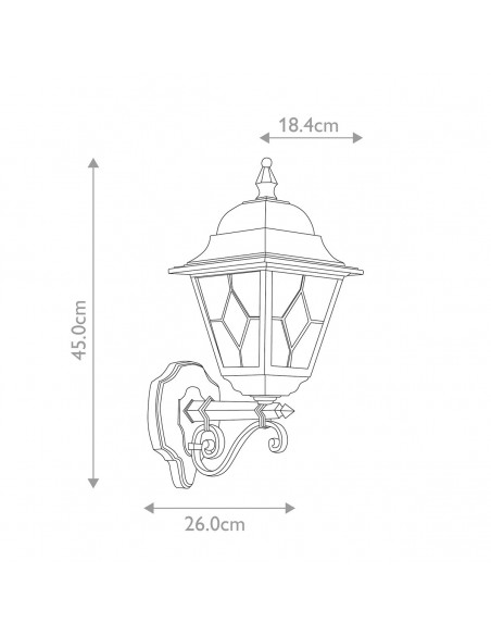væglampe udendørslamper gammel stil klassiske udendørs lamper
