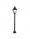 NORFOLK Udendørs bedlampe i aluminium og glas H109 cm 1 x E27 - Sort/Frostet