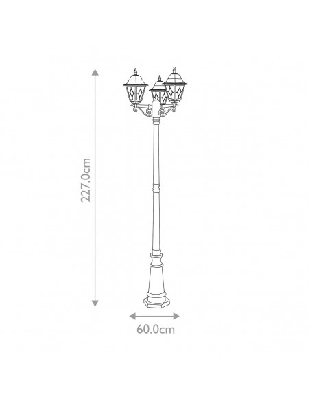 lampemast Bedlampe led udendørslamper gammel stil klassiske