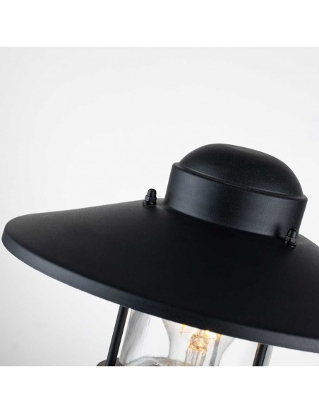 Bedlampe led udendørslamper gammel stil klassiske sokkellamper halvmur