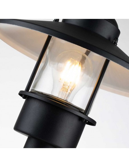 Bedlampe led udendørslamper gammel stil klassiske sokkellamper halvmur