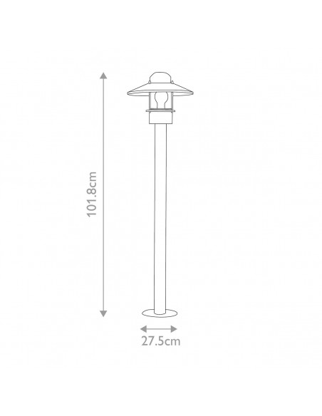 Bedlampe led udendørslamper gammel stil klassiske sort
