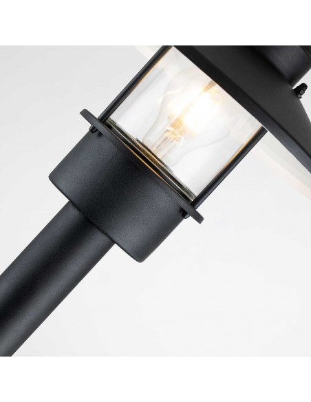 Bedlampe led udendørslamper gammel stil klassiske sort