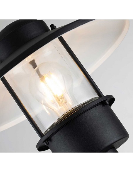 Bedlampe led udendørslamper gammel stil klassiske sort