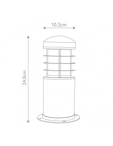 Bedlampe led udendørslamper gammel stil klassiske sokkellamper halvmur
