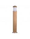 POOLE Udendørs bedlampe i rustfri stål og teaktræ H67 cm 1 x E27 - Rustfri stål/Teak