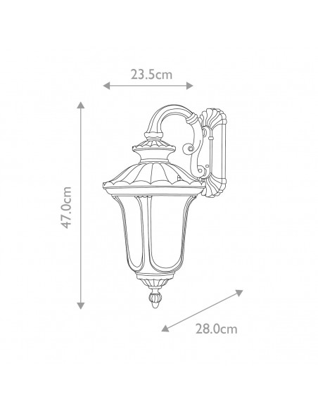 væglampe udendørslamper gammel stil klassiske udendørs lamper